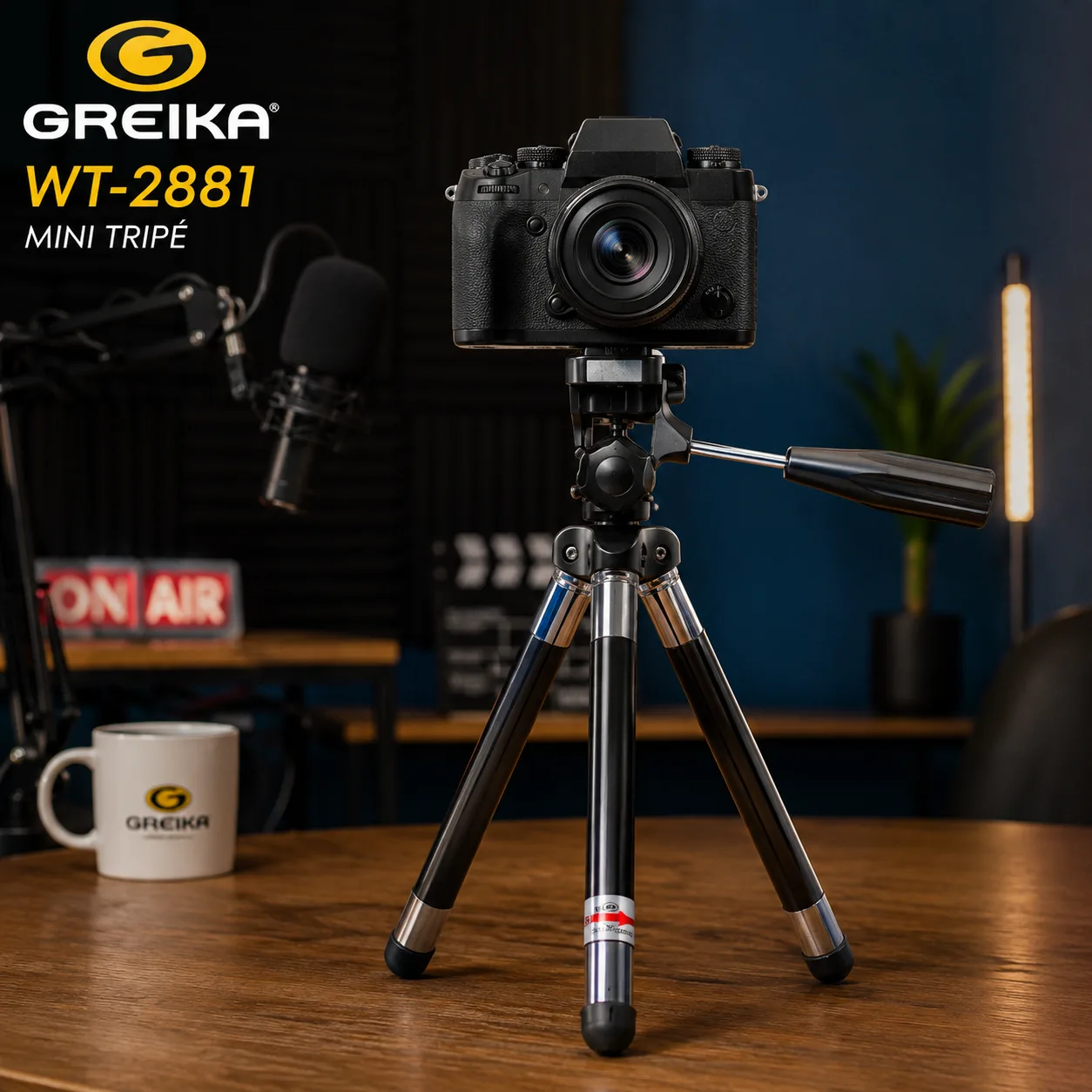 Mini Tripé Greika Wt-2881