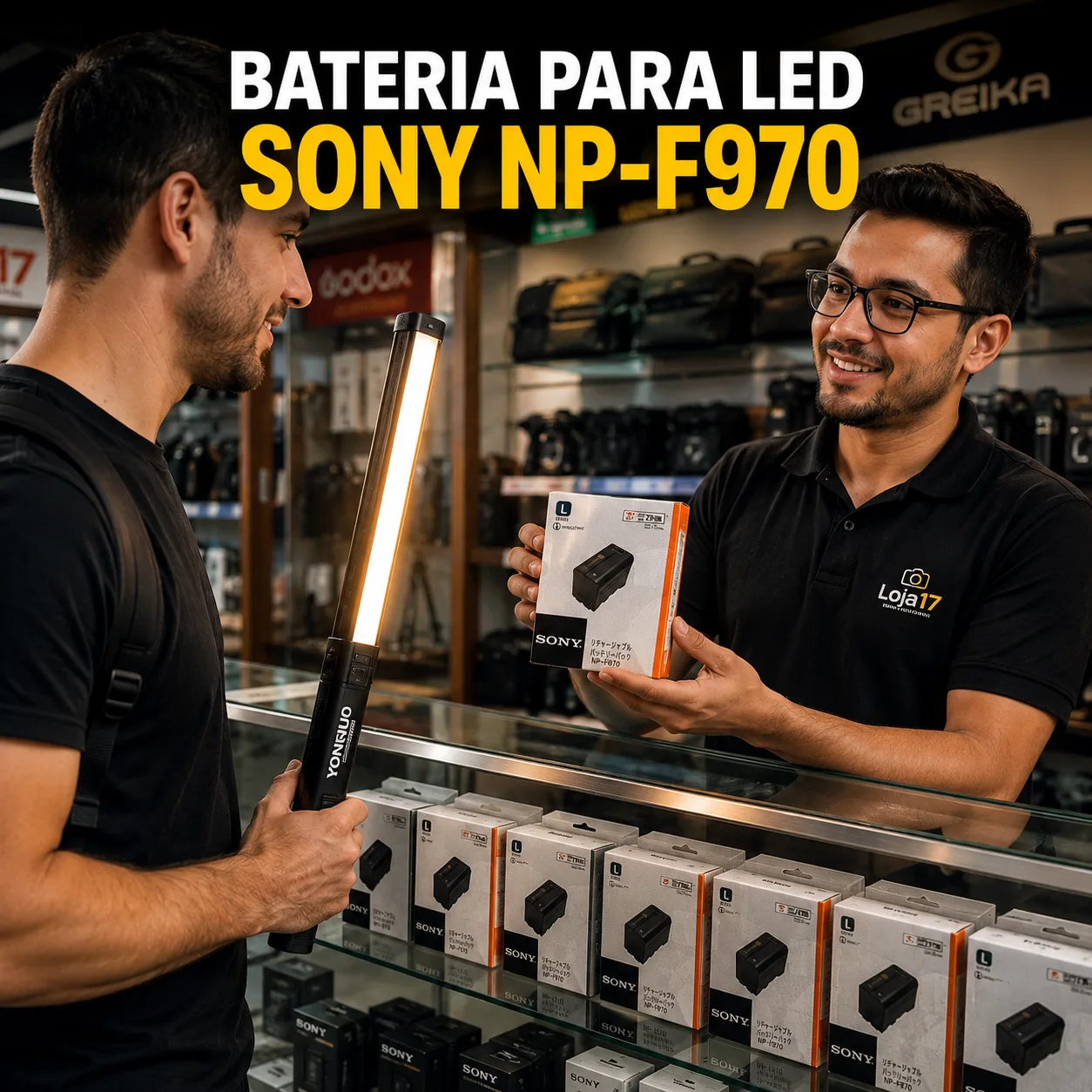 Bateria para Led Marca Sony NP-F970 7,2v 6600 mah
