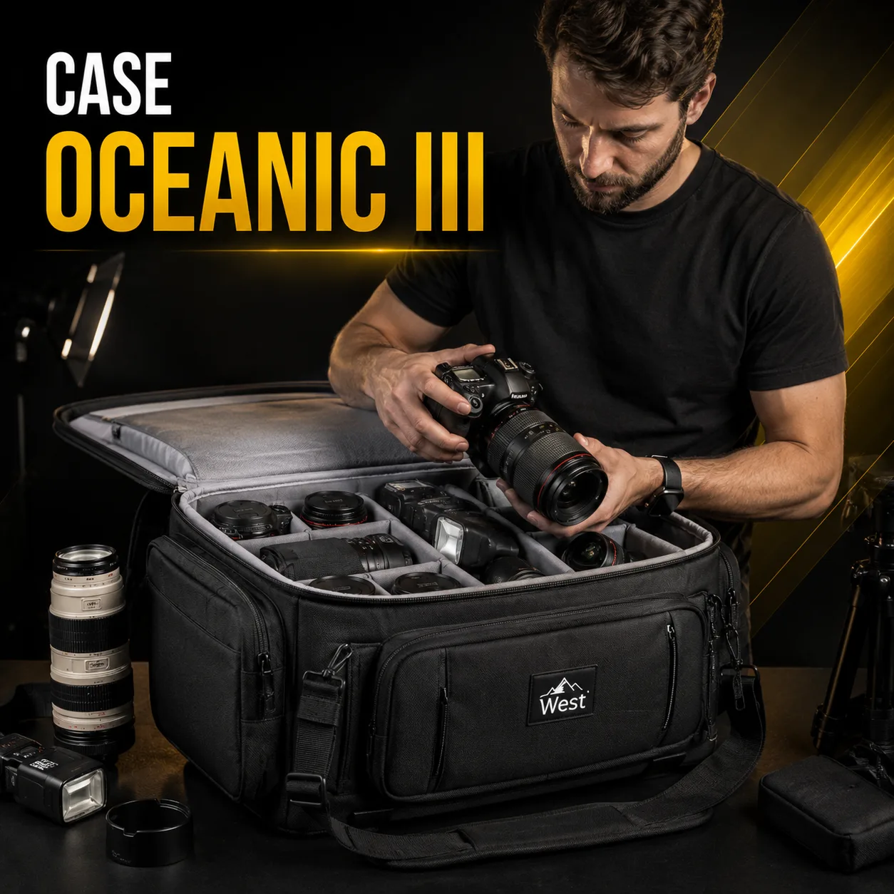 Bolsa Case Oceanic III para Equipamentos Fotográficos