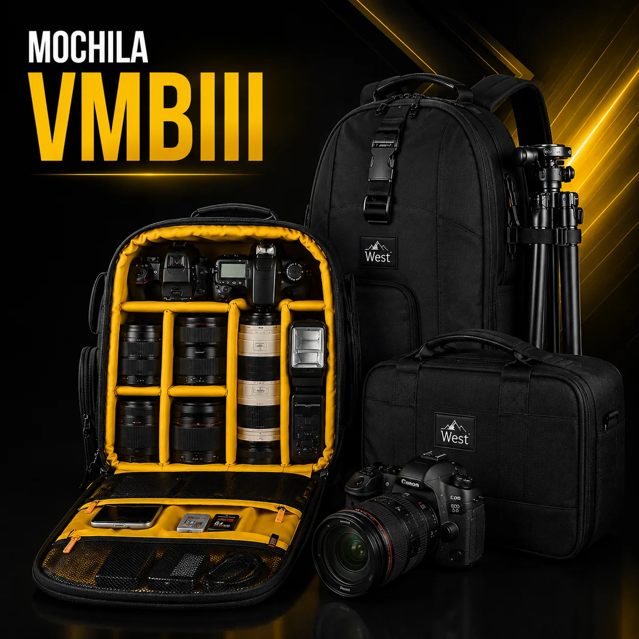 Mochila West Vmb III P/ Equipamentos Fotográficos E Notebook