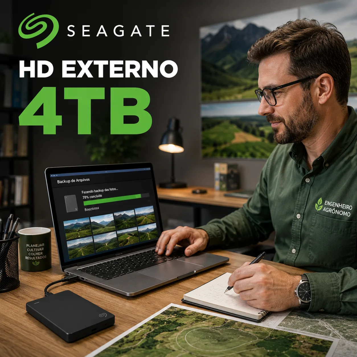 HD Externo Seagate 4TB USB 3.0